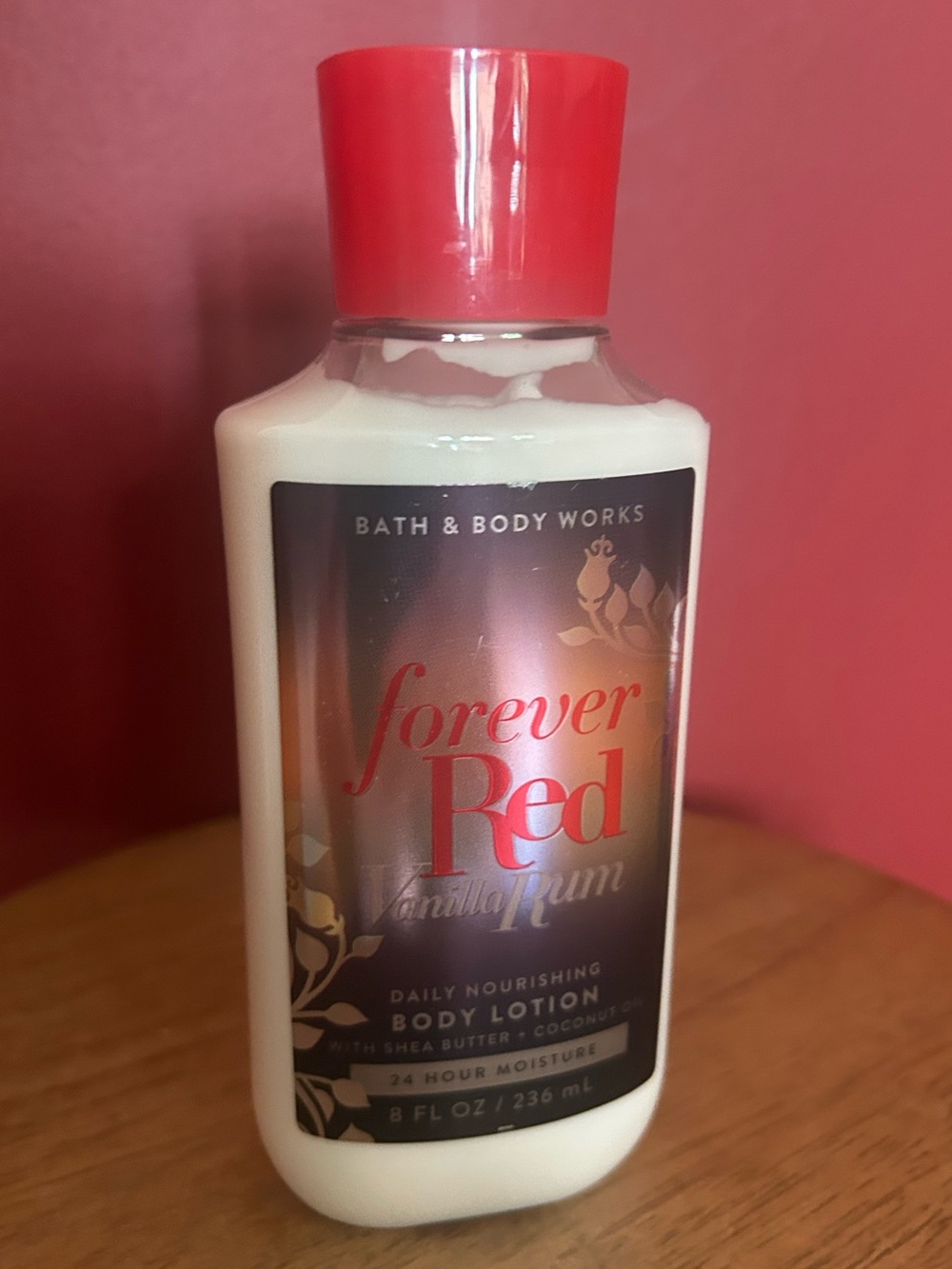 Bath & Body Works Forever Red Vanilla Rum Body Lotion - Red & White